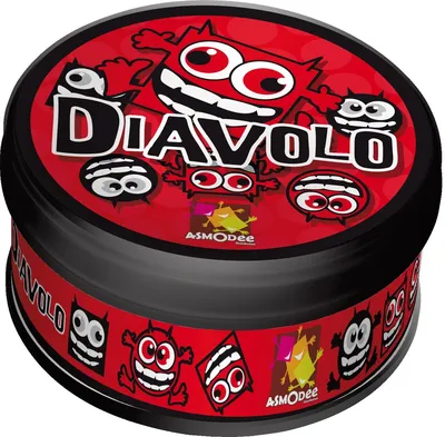 Asmodee Diavolo Würfelspiel Gesellschaftsspiel Partyspiel Metalldose