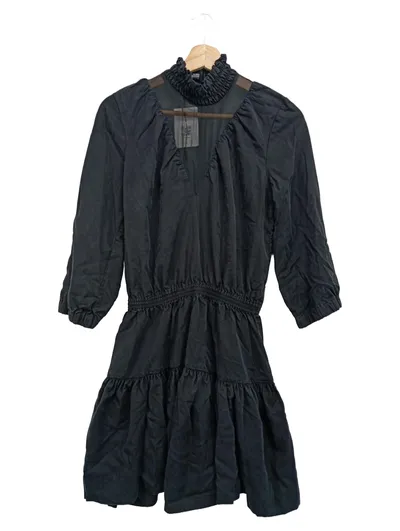 DESIGNERS REMIX Cocktailkleid Damen 36/S Schwarz Elegant Vintage Lyocell