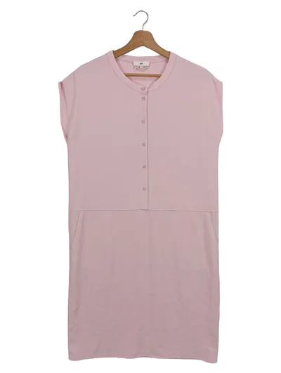 CKS Blusenkleid Rosa Gr. 38/M Elegant Uni Damen Kleid
