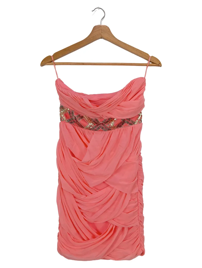 ELISE RYAN festliches Kleid Damen 36/S Rosa Elegant Bohemian Pailletten 1