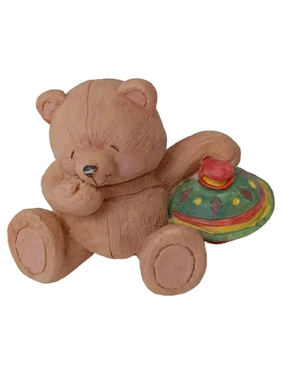 ANDREW Dekofigur Teddybär Braun 4.5cm Charmant Kunststoff Figur Deko