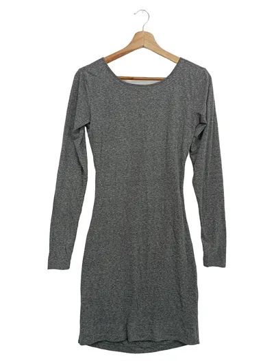 DESIGNERS REMIX Damen Freizeitkleid Gr. 38/M Grau Minimalistisch Elegant