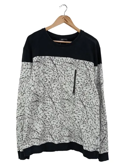 GOODBOIS Herren Pullover Gr. 52/L Mehrfarbig Grafisch Casual Modern