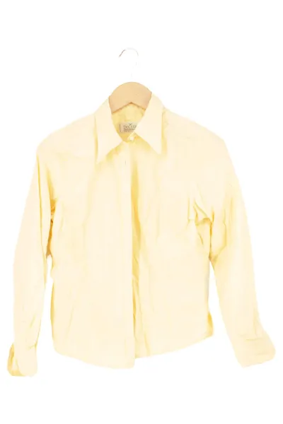DOLZER Damen Bluse 34/XS Gelb Business Klassisch Langarm Baumwolle
