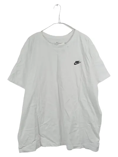 Nike Herren T-Shirt The Nike Tee Basic Weiß Logo Gr. XXL