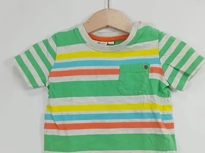 Tom Tailor Baby T-Shirt Gr. 74 Gestreift Bunt Brusttasche Baumwolle