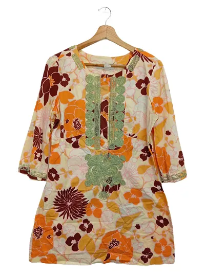 BY MALENE BIRGER Freizeitkleid Damen Gr. 40/L Mehrfarbig Floral Vintage