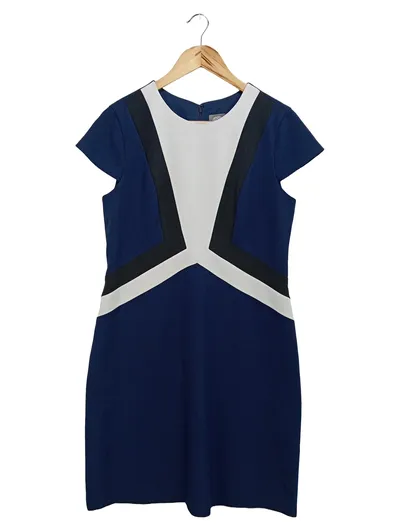VINCE CAMUTO Etuikleid Damen Gr. 38/M Blau Business Elegant