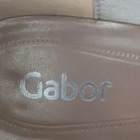 Gabor Pumps Damen Gr. 37 Beige Lackleder Blockabsatz Elegant 2