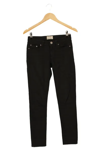 ACNE STUDIOS Damen Jeans Wide Fit W24/32 Schwarz Casual