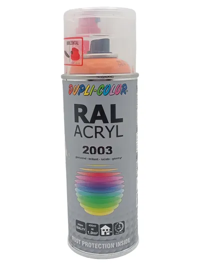 DUPLI-COLOR RAL Acryl 2003 Lackspray Spraydose Glänzend 400ml Sprühlack Farbe