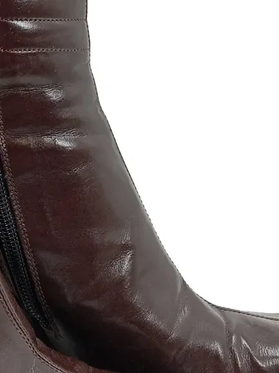 Laura Bellariva Damen Stiefeletten Leder Absatzschuhe Braun Gr. 37 Elegant