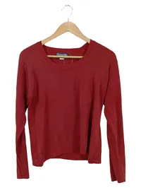 BOYSENS Damen Pullover Rot Einheitsgröße Basic Langarm 1