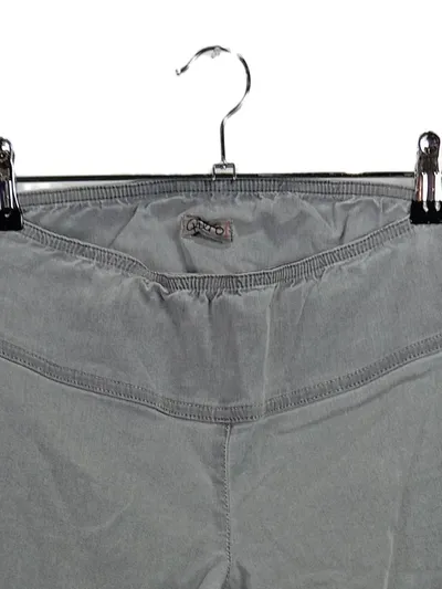 Qiéro! Damen Leggings Gr. 38 Grau Baumwolle Raffungen Casual