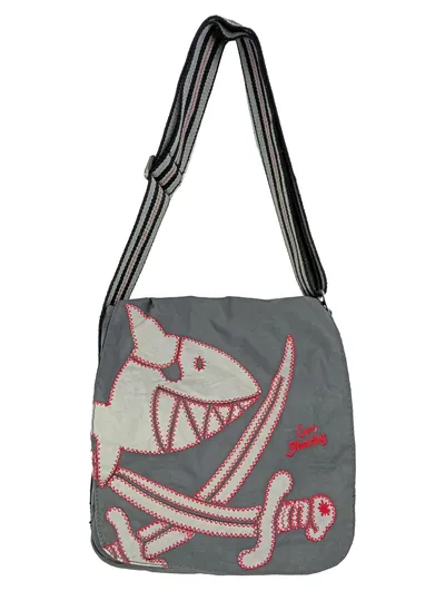 DIE SPIEGELBURG Capt'n Sharky Umhängetasche Kinder Grau Tiermotive 22x25cm