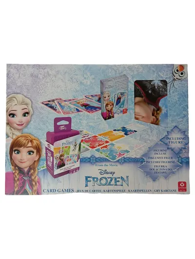 CARTAMUNDI Disney Frozen Kartenspiel Kinder inkl. Figur Quartett Actionspiel