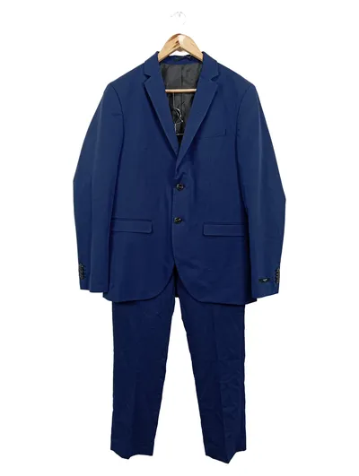 Jack & Jones Anzug Herren Business Klassisch Blau Gr. 50 L Knopfleiste