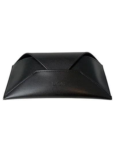 CHRISTIAN DIOR Brillenetui Damen Schwarz Logo-Print Etui Sonnenbrille
