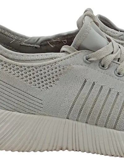 Venice Sneaker Low Damen Gr. 39 Grau Sportlich Strickobermaterial