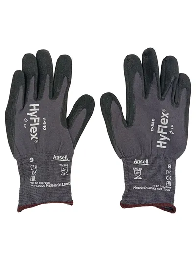 ANSELL HyFlex 11-840 Arbeits-Schutzhandschuh Größe 9 Grau Unisex
