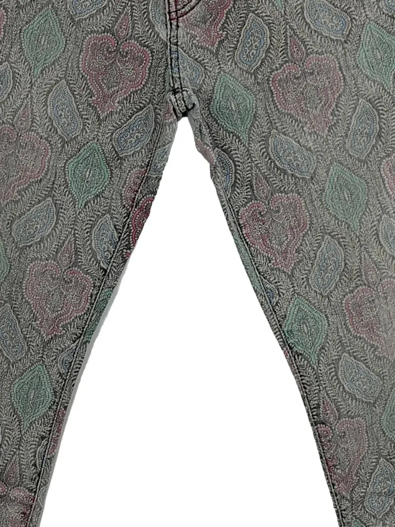 Current/Elliott Skinny Jeans Damen Gr. 36 W28 Paisley Muster Bohemian 2