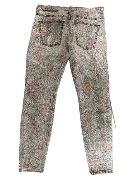 Current/Elliott Skinny Jeans Damen Gr. 36 W28 Paisley Muster Bohemian 3