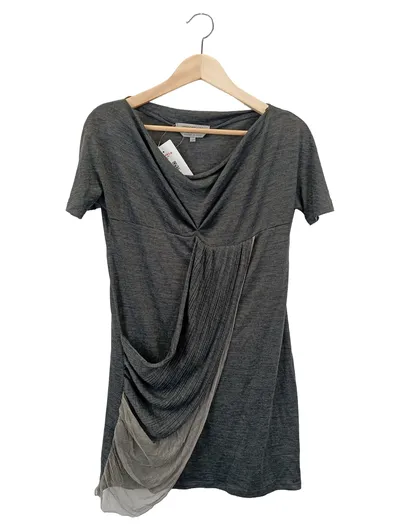 SPORTMAX Etuikleid Damen Gr. 36/S Grau Elegant Business Raffungen