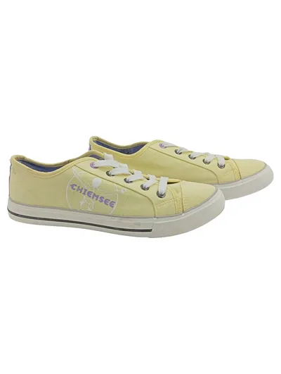 Chiemsee Damen Sneaker Low Gelb Canvas Turnschuhe Gr. 39
