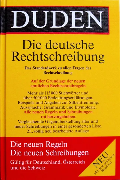 Duden Die deutsche Rechtschreibung Wörterbuch Hardcover Dudenverlag 21. Auflage