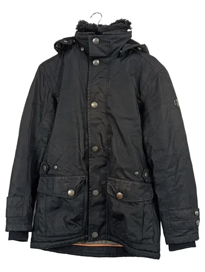 Wellensteyn Herren Winterjacke Parka Gr. 36/S Schwarz Kapuze Outdoor