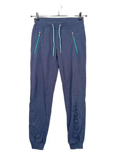 BENCH Damen Jogginghose Gr. 32/XXS Blau Sportlich Casual Freizeithose