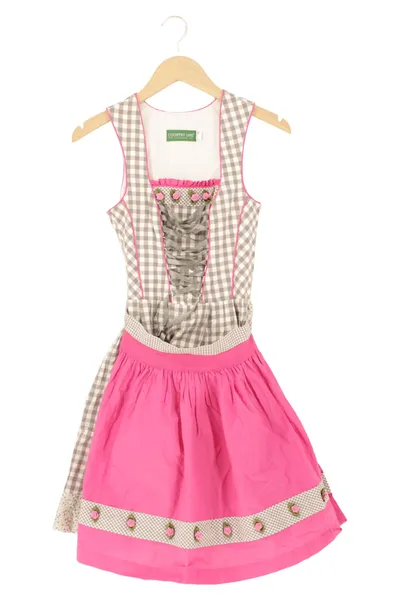 COUNTRY LINE Dirndl Trachtenkleid Damen 32;XXS Kariert Mehrfarbig 90cm