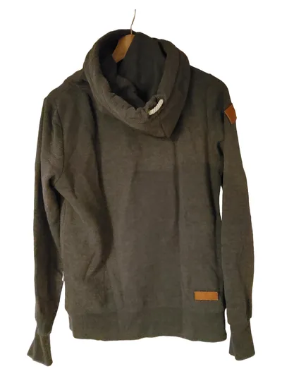 Naketano Kapuzenpullover Hoodie Damen Gr. M Grau Meliert Casual Baumwolle