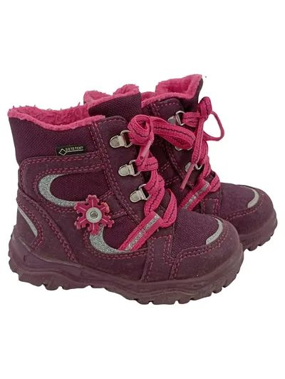 SUPERFIT Kinder Stiefelette Gr. 22 Lila GORE-TEX Winterstiefel Casual
