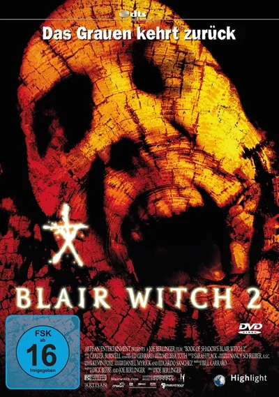 Blair Witch 2 DVD Horrorfilm Paranormal Okkultismus Deutsch Englisch