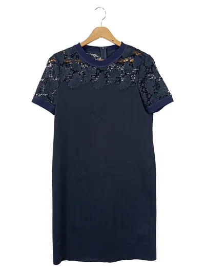 ESCADA festliches Kleid Damen 34;XS Blau Elegant Spitze Cocktailkleid