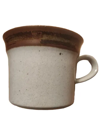 Knabstrup Keramik Tasse Beige Vintage 300ml Keramik Becher