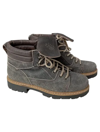 Südtiroler Schuhe Damen Stiefel Gr. 36 Grau Outdoor Vintage Leder