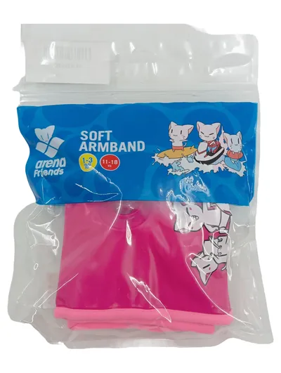 Arena Friends Soft Armband Schwimmflügel Kinder 1-3 Jahre 11-18kg Pink