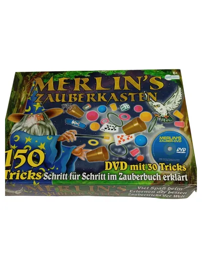 HANSON Merlin's Zauberkasten 150 Tricks DVD Kinder Zauberspiel