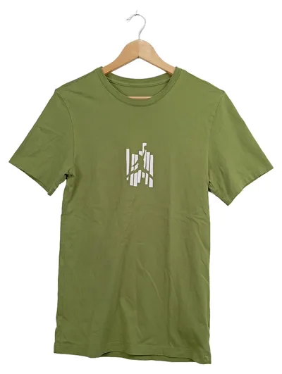 Jordan T-Shirt Herren Gr. XS Oliv Logo-Print Streetwear Baumwolle