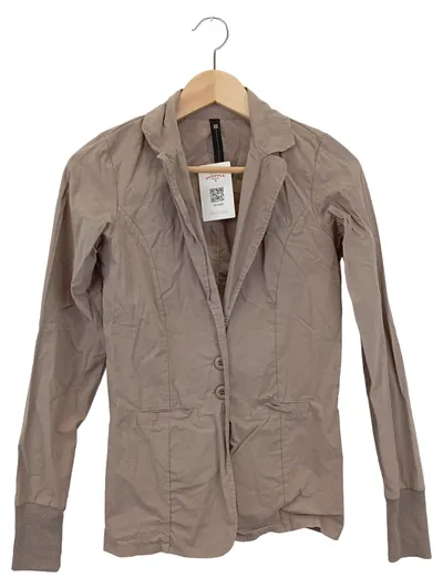 10DAYS Damen Blazer Gr. 34/XS Braun Casual Baumwolle Jacke Modern