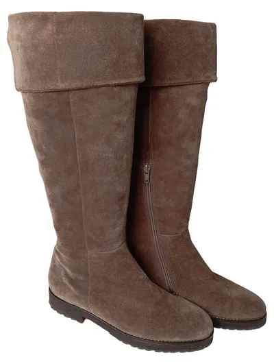 PAUL GREEN Damen Stiefel Wysokie Kozaki Gr. 37.5 Braun Klassisch Elegant