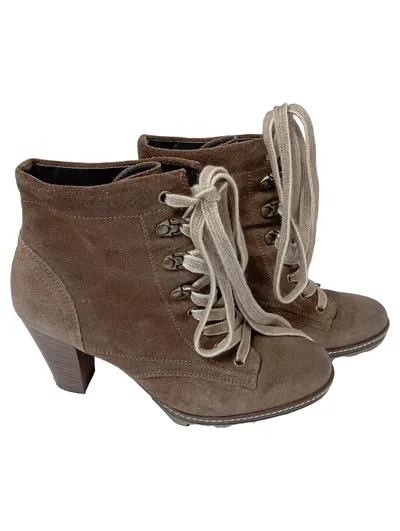 PAUL GREEN Stiefelette Damen Gr. 36.5 Braun Casual Schnürstiefelette