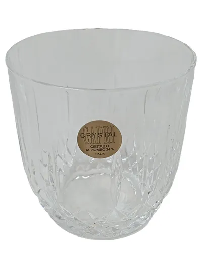 CAPRI Trinkglas Elegant Transparent 8cm Glas Geometrisch