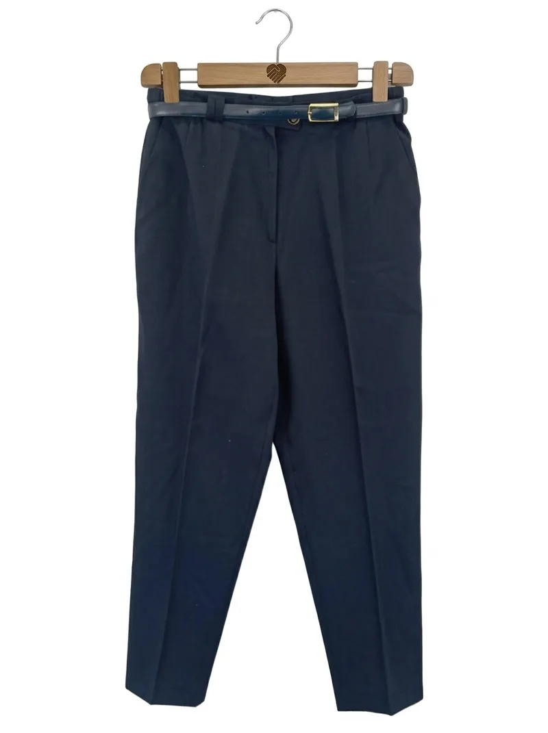 DEL MOD Damen Hosenrock Gr. 48/3XL Blau Elegant Klassisch Wolle Polyester 1