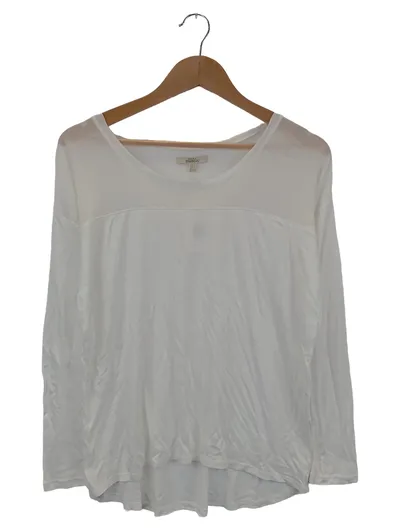 TRF BY ZARA Damen Langarmshirt Gr. 36;S Weiß Casual Basic
