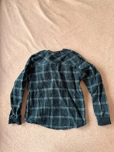 Minymo Freizeithemd Jungen Gr. 116 Blau Kariert Baumwolle Langarm