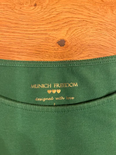 Munich Freedom Damen Langarmshirt 3/4 Arm Basic Grün Gr. 40/L
