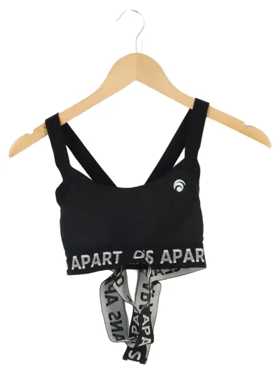 OCEANS APART Sport BH Damen XS Schwarz Sportlich Crop Top Logo Band